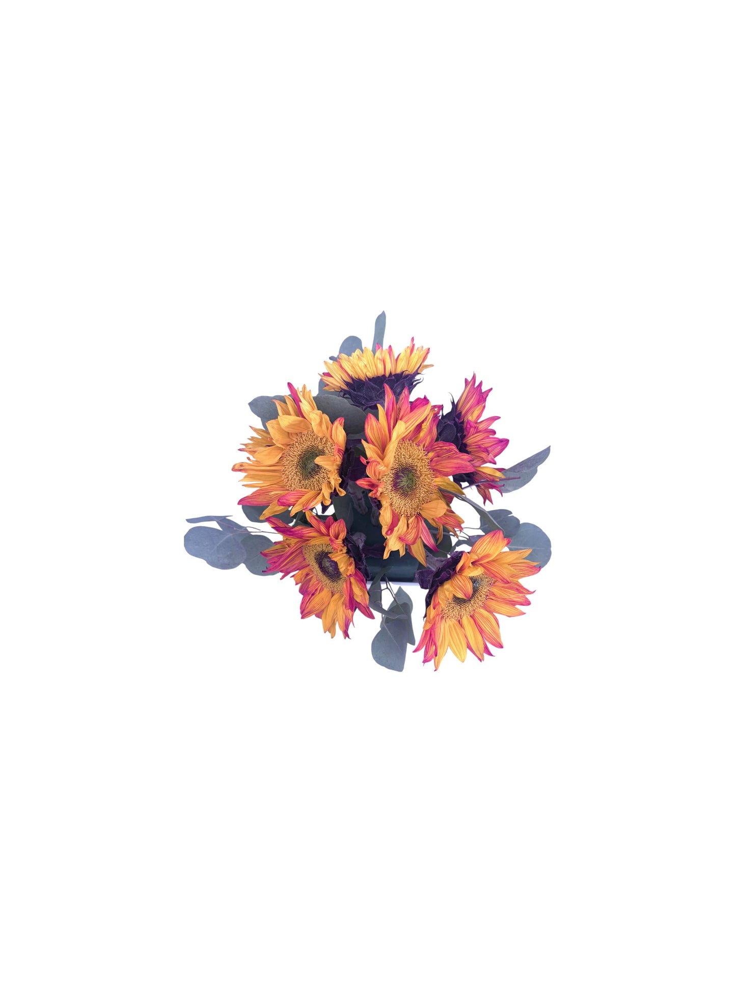 🎃 Halloween Sunflower Arrangement with Silver Dollar Eucalyptus